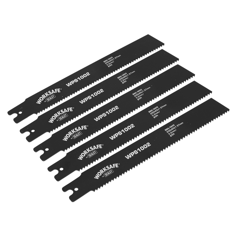 Worksafe Pipe Saw Blade 200mm 8tpi - Pack of 5