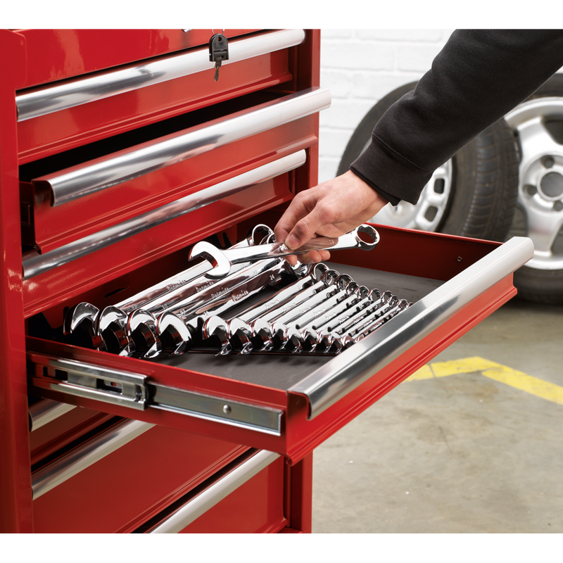 Sealey Premier Sharks Teeth Spanner Rack 2 Piece 20 Capacity 425mm