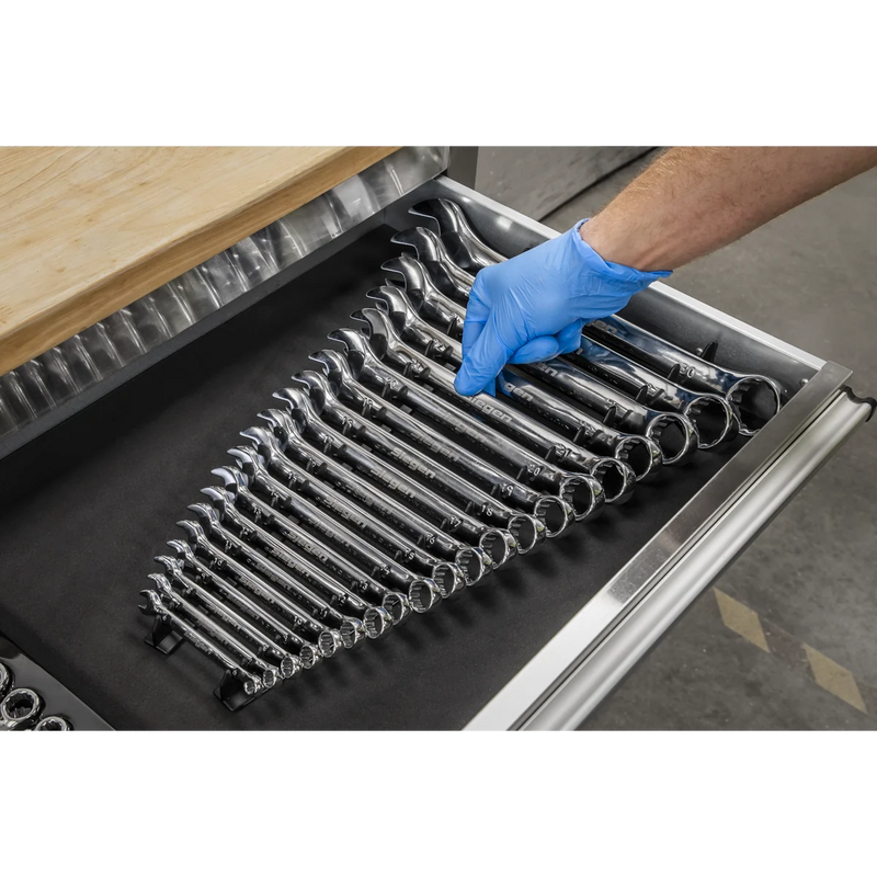 Sealey Premier Sharks Teeth Spanner Rack 2 Piece 20 Capacity 425mm