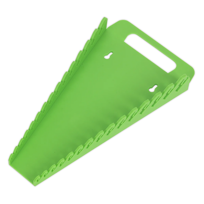 Sealey Premier Spanner Rack 15 Capacity Hi-Vis Green WR08HV