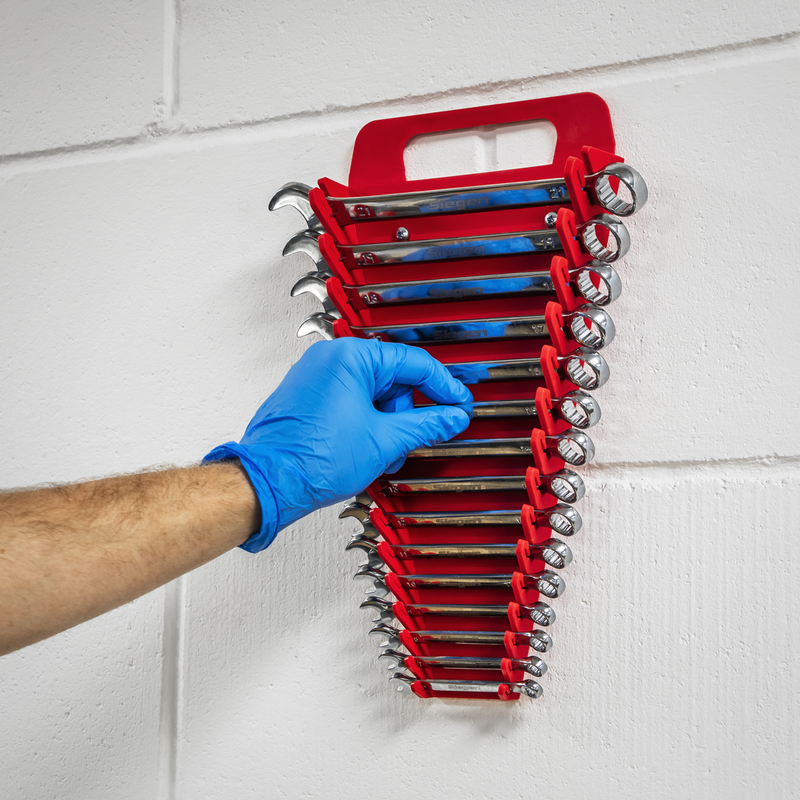 Sealey Premier Spanner Rack Model WR08, Capacity for 15 Spanners