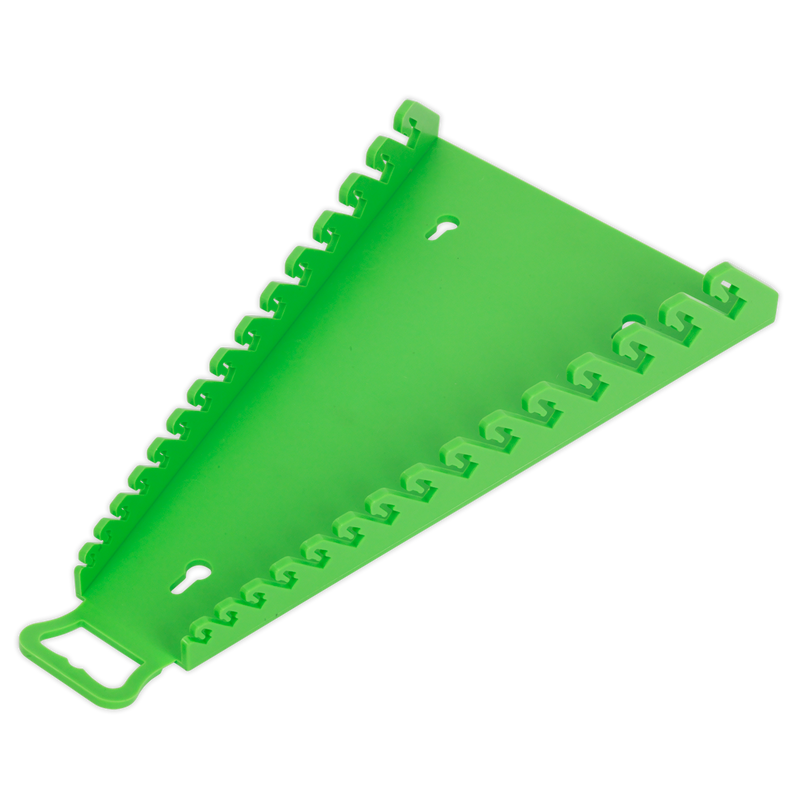 Sealey Premier Reverse Spanner Rack 15 Capacity Hi-Vis Green