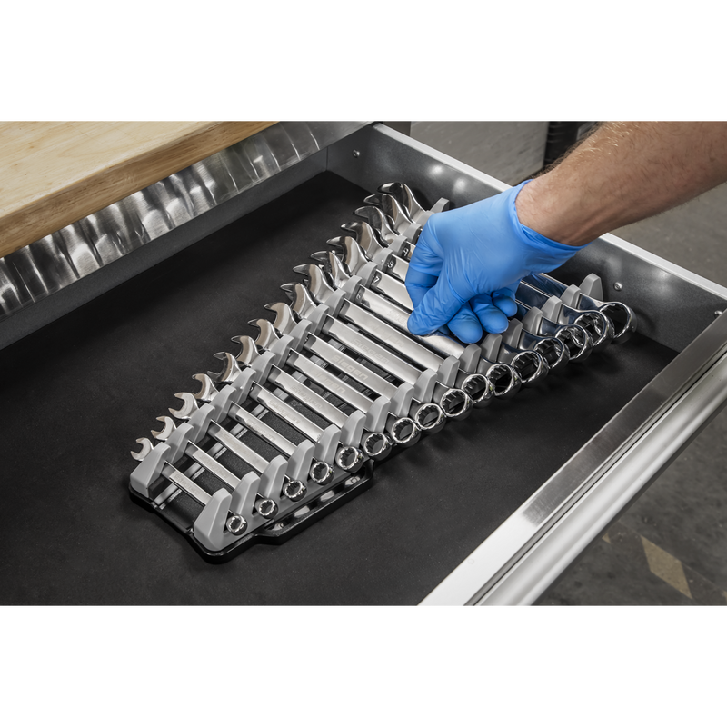 Sealey Premier Reversible Spanner Rack 16 Piece Capacity 16