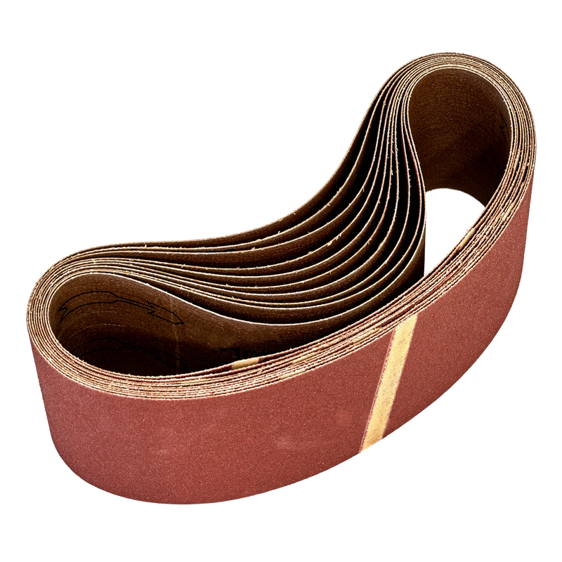 Worksafe® 75 x 533mm Sanding Belt 120Grit - Pack of 10 - WSB53120 Trade Quality