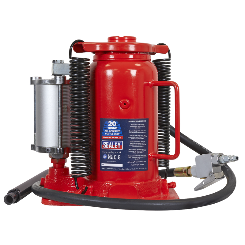 Sealey Air Operated Bottle Jack 20 Tonne Capacity YAJ18S