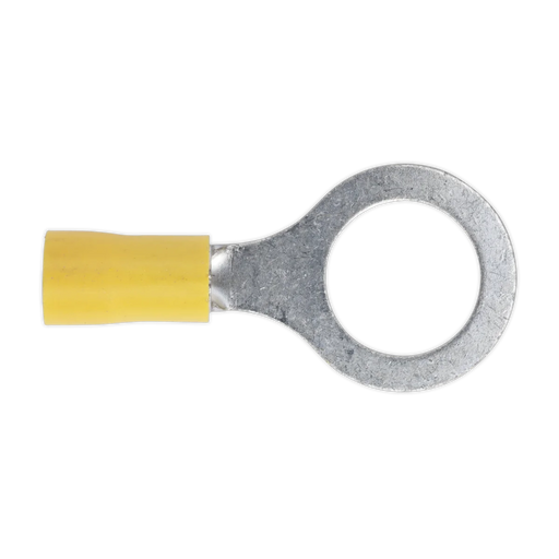 Sealey Easy-Entry Ring Terminal 13mm Yellow - Pack of 100
