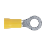 Sealey Easy-Entry Ring Terminal 6.4mm Yellow Pack of 100