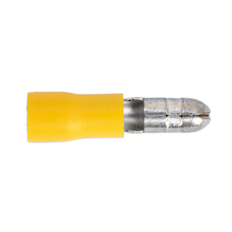 Sealey Bullet Terminal 5mm Yellow Pack of 100