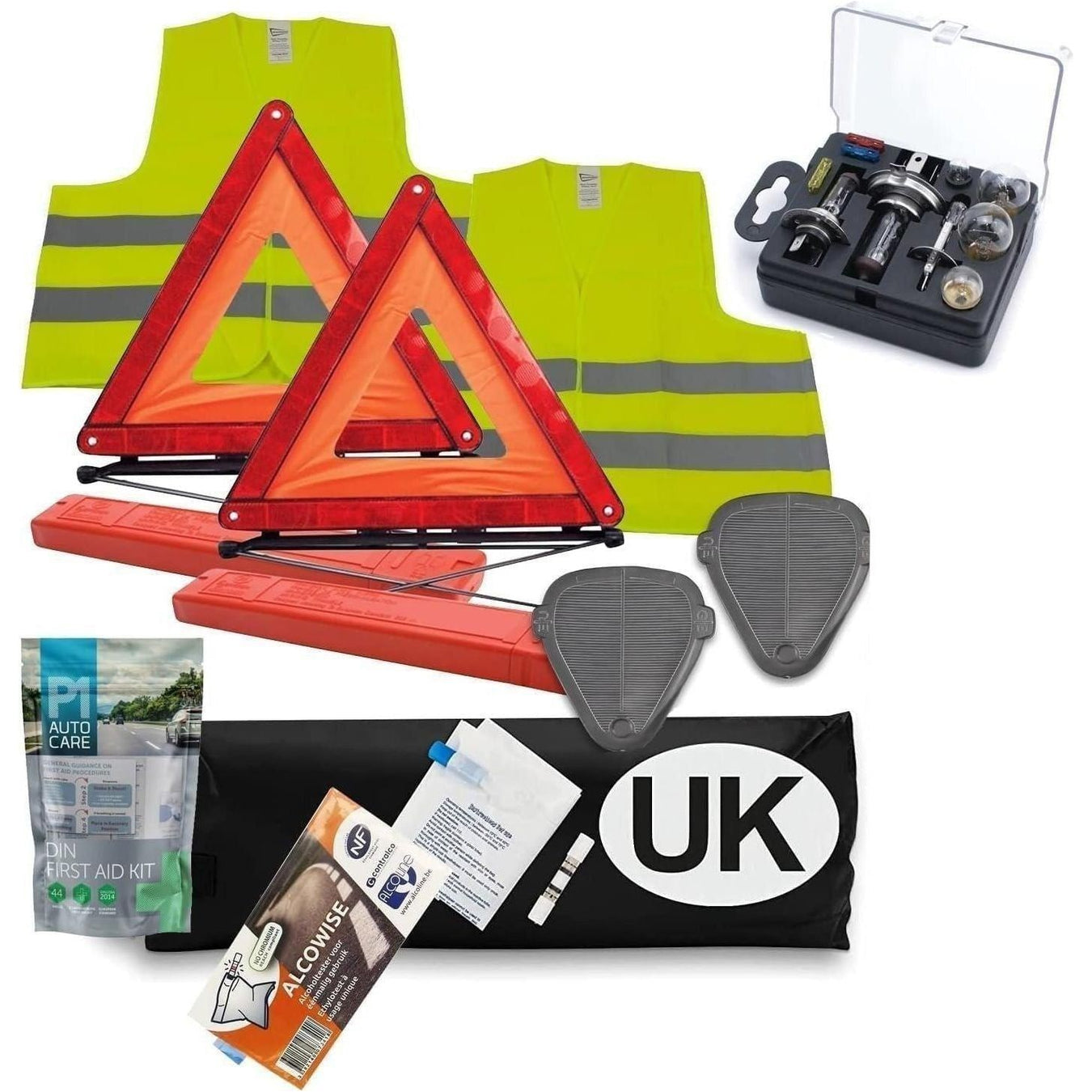 Premium European Car Driving Travel Kit Emergency EU Abroad Europe - UK Camping And Leisure