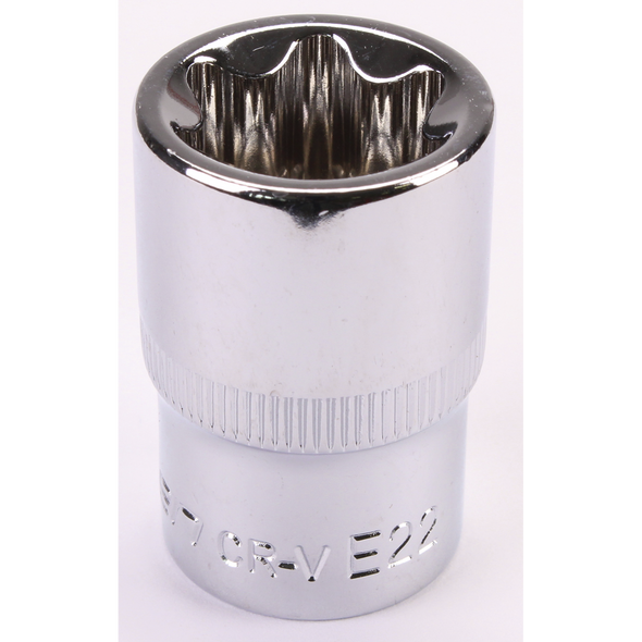 Sealey 1/2"Dr Trx-Star Socket (F) E22 (Mirror Finish)