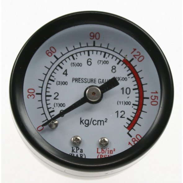 Sealey Pressure gauge 180psi back fitting d:42mm