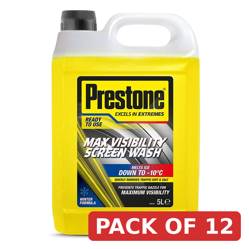 Prestone Windscreen Wash 5 Litre Max Visibility Winter Ready