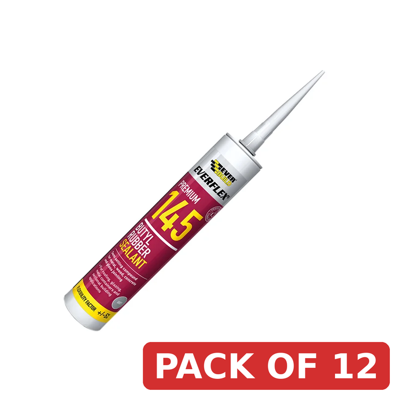 Everbuild Sika Everflex® 145 Butyl Rubber Sealant 300ml Grey - 489633