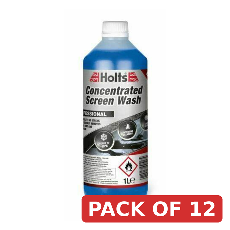 Holts Screen Wash 1L High Visibility Concentrated Formula