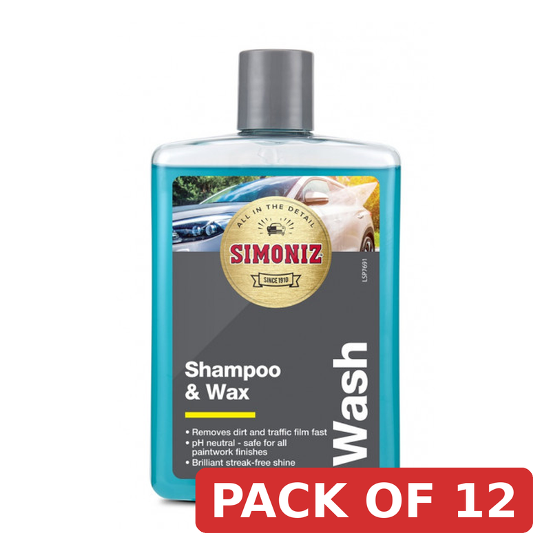 Simoniz Shampoo & Wax 475ml - PH Neutral Car Care