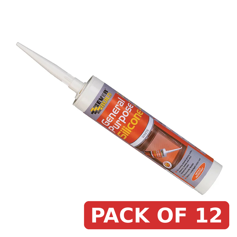 Everbuild Sika General Purpose Silicone Black 310ml - 485955