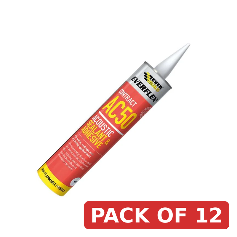 Everbuild Sika Everflex® AC50 Acoustic Sealant & Adhesive 900ml - 489512