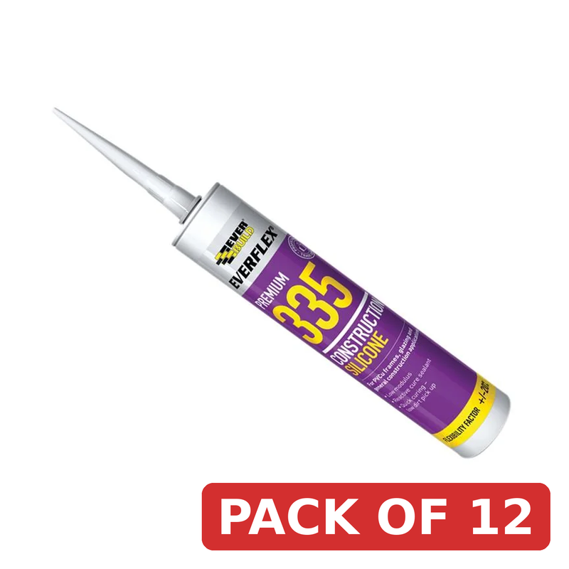 Everbuild Sika Everflex® 335 Construction Silicone Brown 295ml - 880236