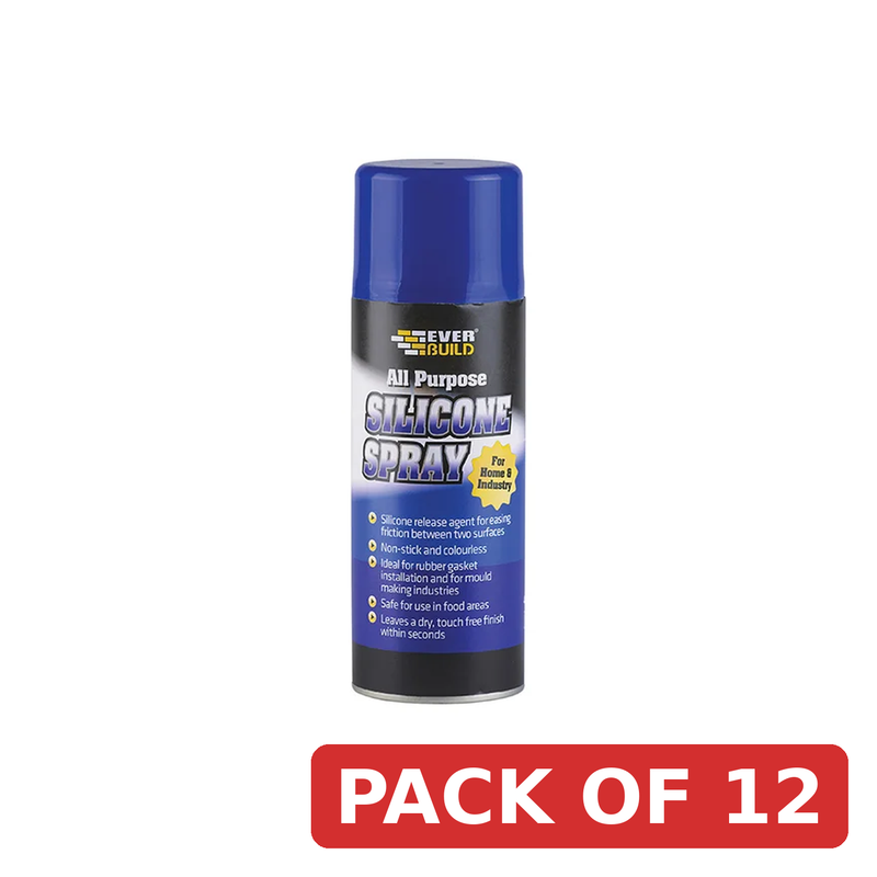 Everbuild Sika All Purpose Silicone Spray 400ml - 484813