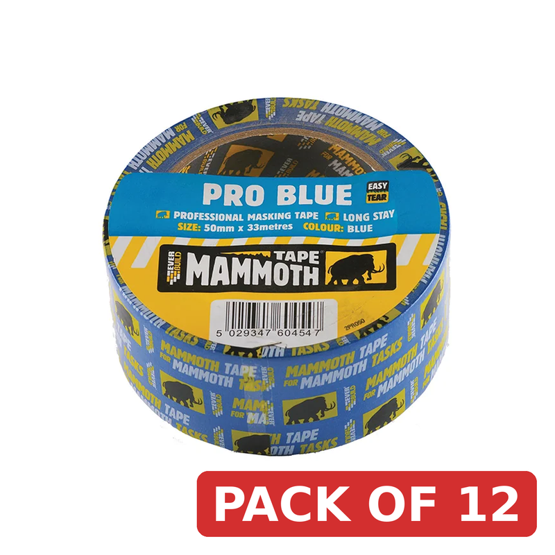 Everbuild Sika Pro Blue Masking Tape 25mm x 33m