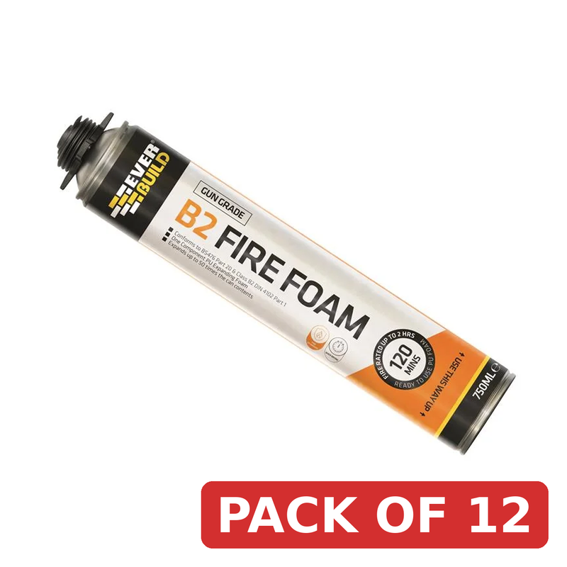 Everbuild Sika Fire Foam B2 Gun Grade Aerosol 750ml - 488718