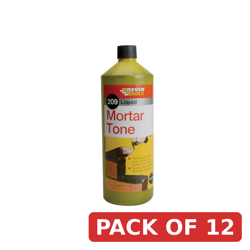 Everbuild Sika 209 Liquid Mortar Tone Black 1 litre - 488950