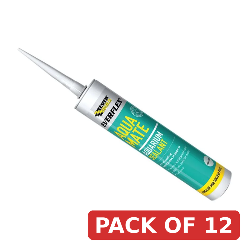 Everbuild Sika Aqua Mate Silicone Transparent 295ml - 489687