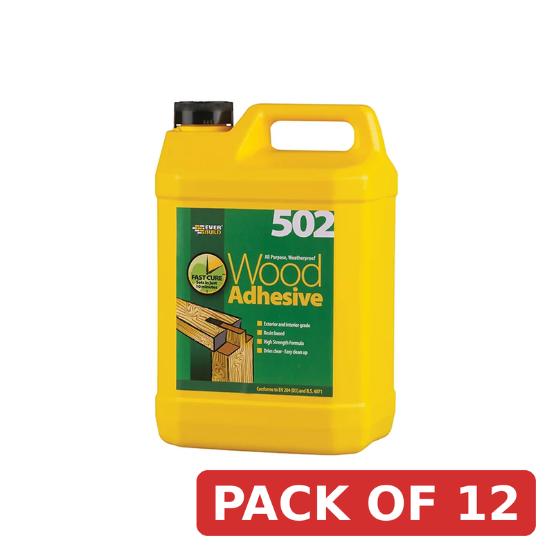 Everbuild Sika 502 All Purpose Weatherproof Wood Adhesive 5 litre - 488859