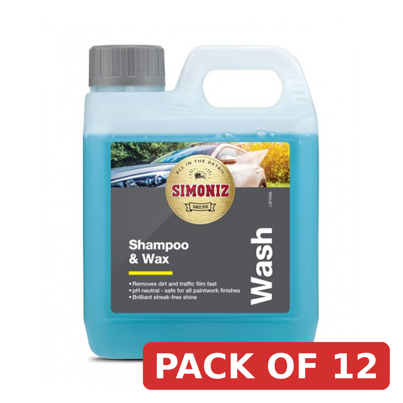 Simoniz Shampoo & Wax 1 Litre PH Neutral Car Wash