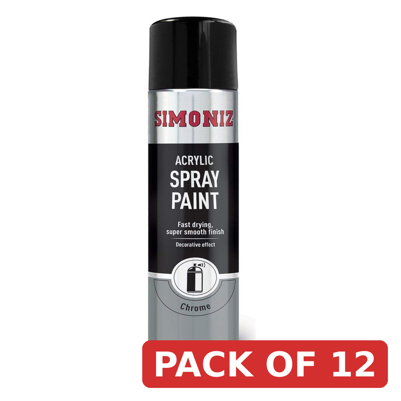 Simoniz Chrome Effect Spray Paint 500ml SIMP20D