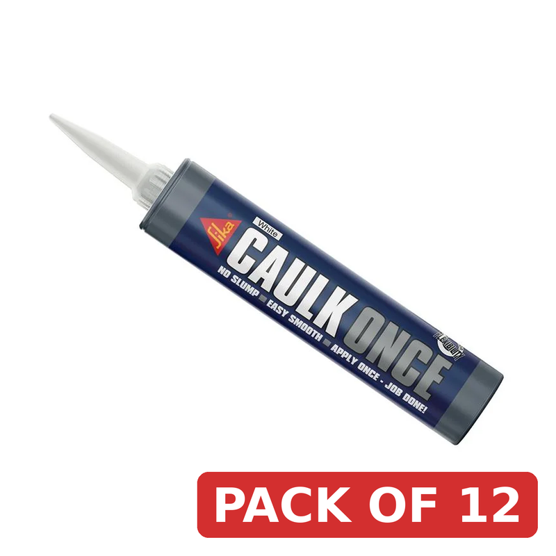 Everbuild Sika Caulk Once White 380ml - 489516