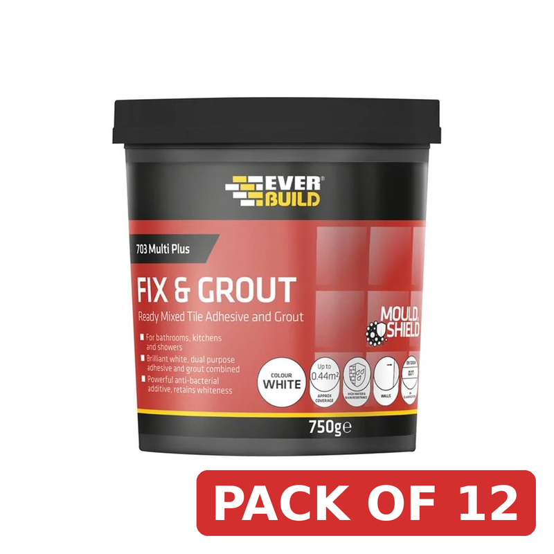 Everbuild Sika 703 Fix & Grout Tile Adhesive 750g - 487074