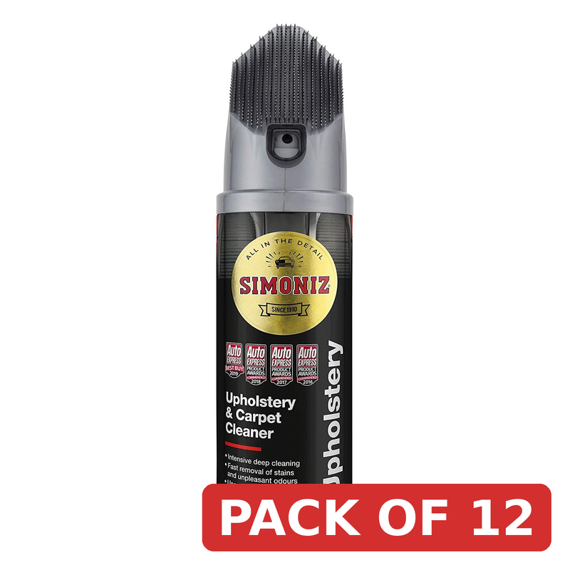 Simoniz Upholstery Cleaner Foam 400ml with Stain Remover Brush