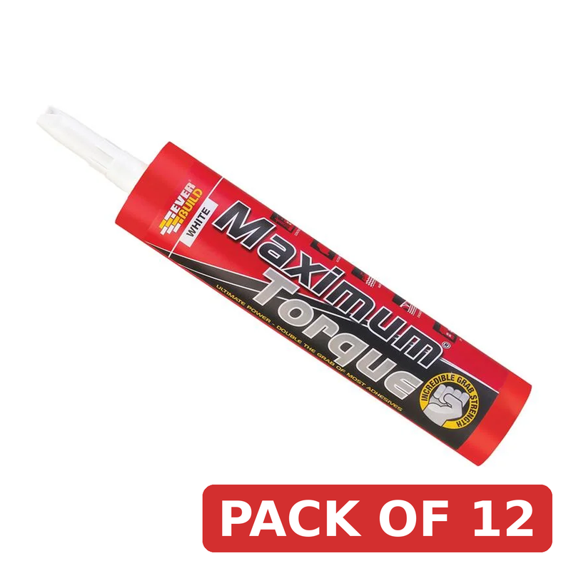 Everbuild Sika Maximum Torque Adhesive White 290ml - 484807