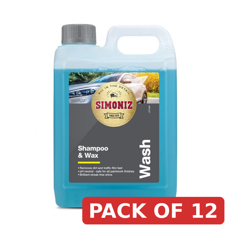 Simoniz Shampoo & Wax - 2 Litre PH Neutral Formula