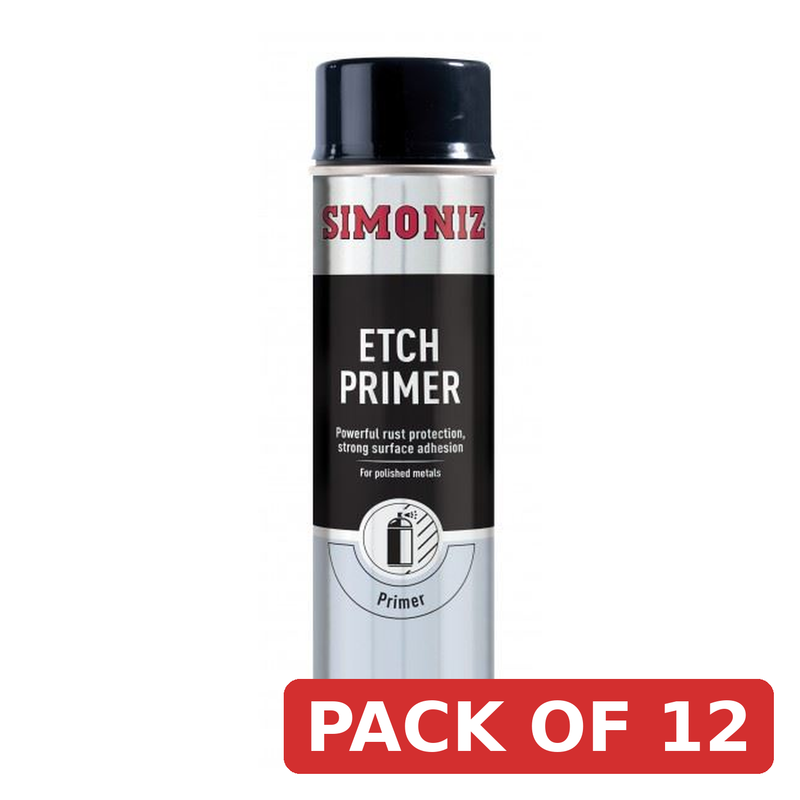Simoniz Etch Primer Spray 500ml - Rust Protection for Polished Metal