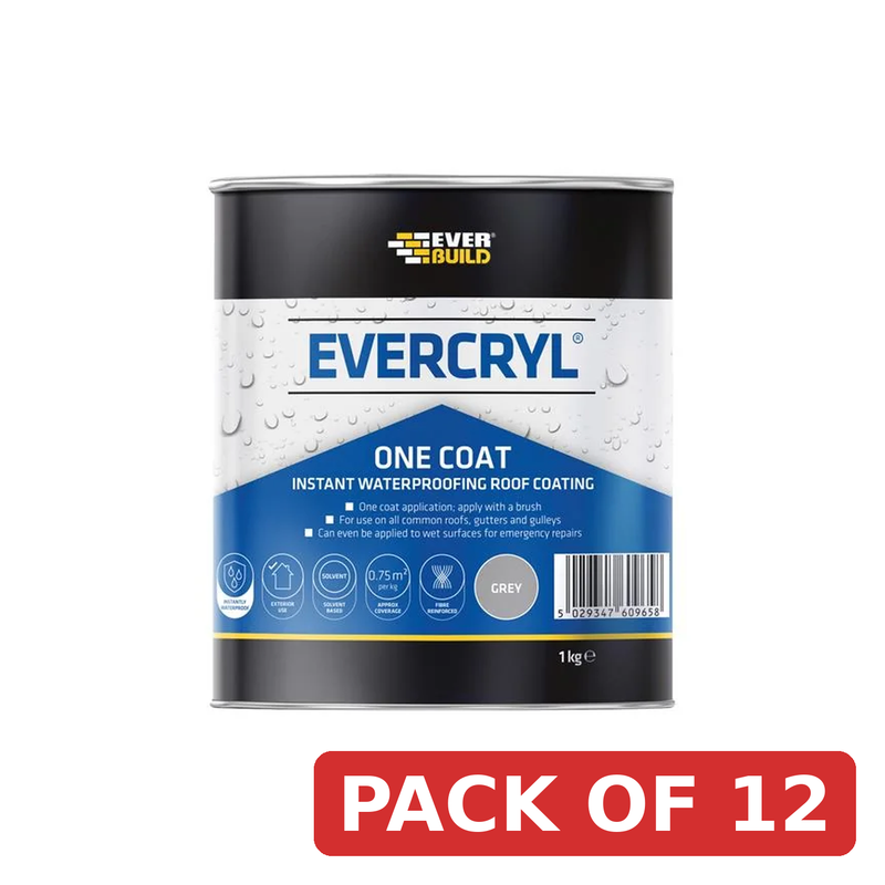 Everbuild Sika Evercryl® One Coat Grey 1kg - 851469