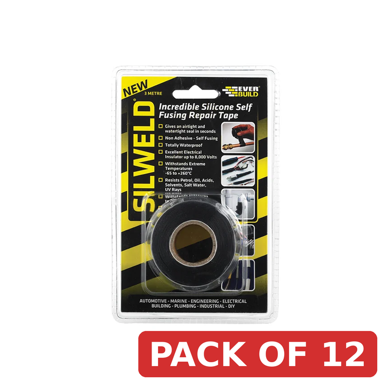 Everbuild Sika Silweld Tape 3m Black - 484806