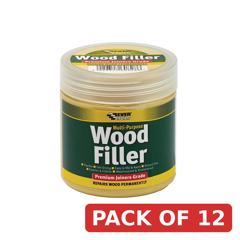 Everbuild Sika Multipurpose Premium Joiners Grade Wood Filler Light Oak