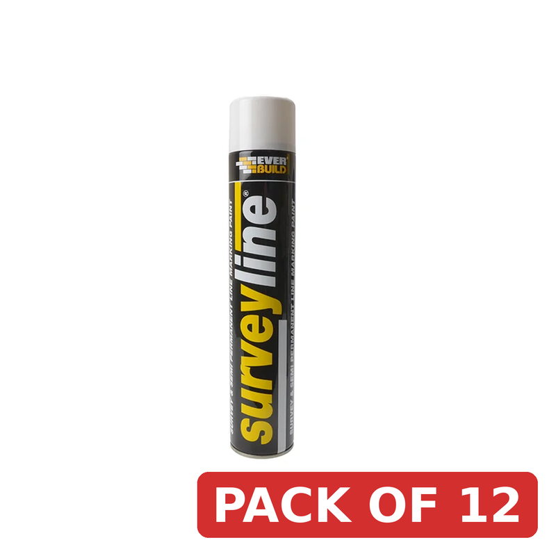 Everbuild Sika Surveyline Marker Spray White 700ml - 490214