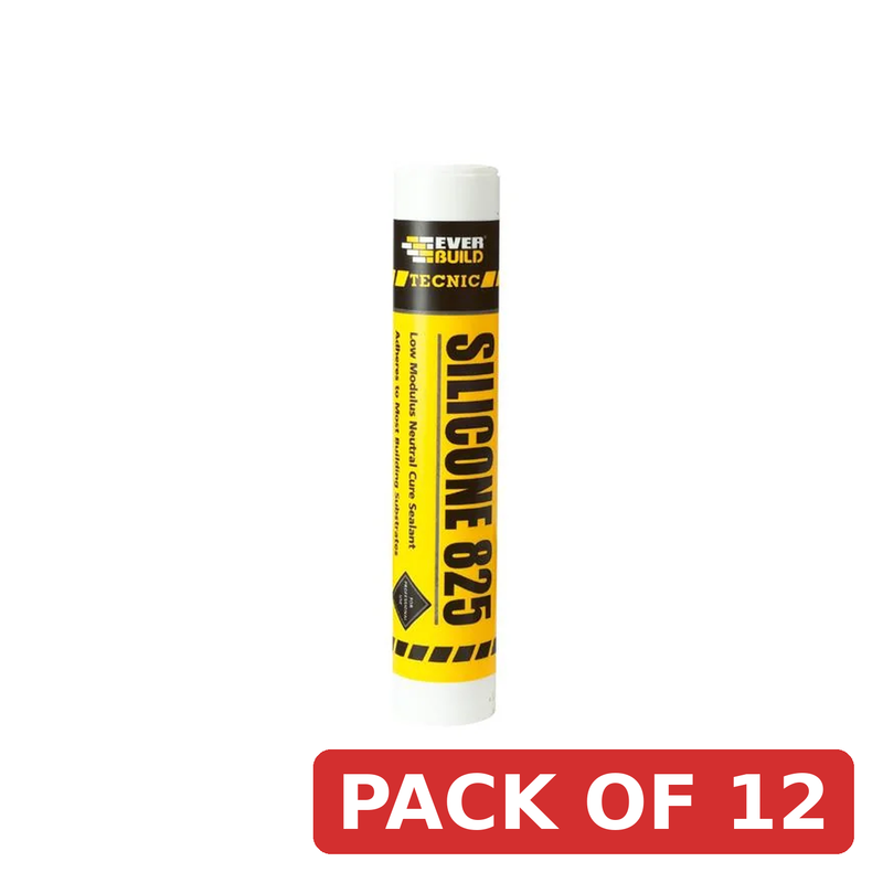 Everbuild Sika Tecnic Silicone 825 Black 380ml - 467204