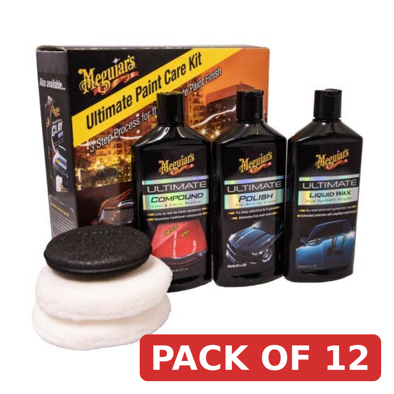 Meguiar's Ultimate Paint Care Kit - 3-Step Cleaning System