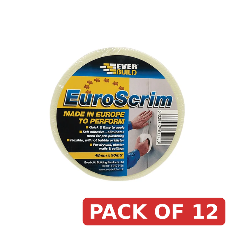 Everbuild Sika Euro Scrim Joint Tape 48mm x 90m