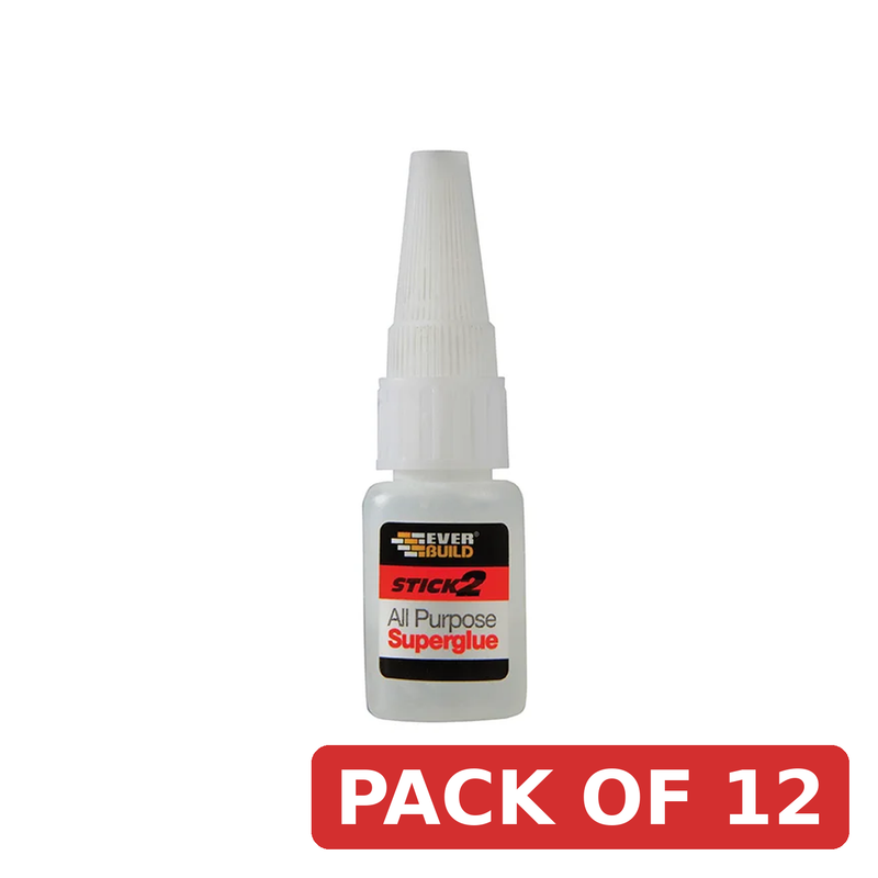 Everbuild Sika Stick 2 All Purpose Superglue Bottle 5g - 483374