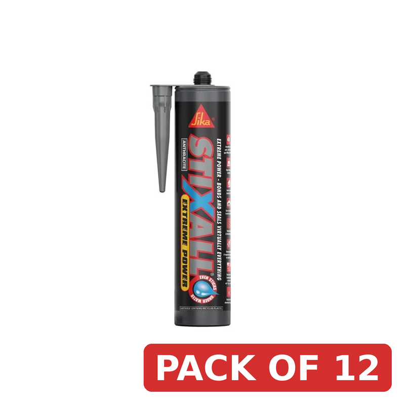 Everbuild Sika Stixall Extreme Power Cartridge Anthracite 290ml - 821183