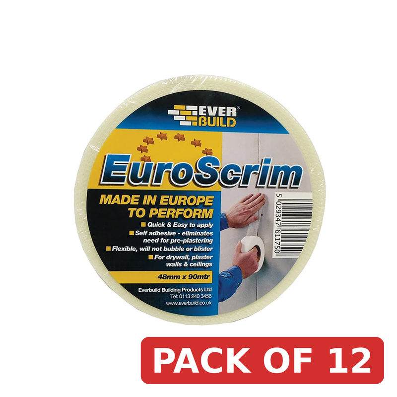 Everbuild Sika Euro Scrim Joint Tape 48mm x 90m