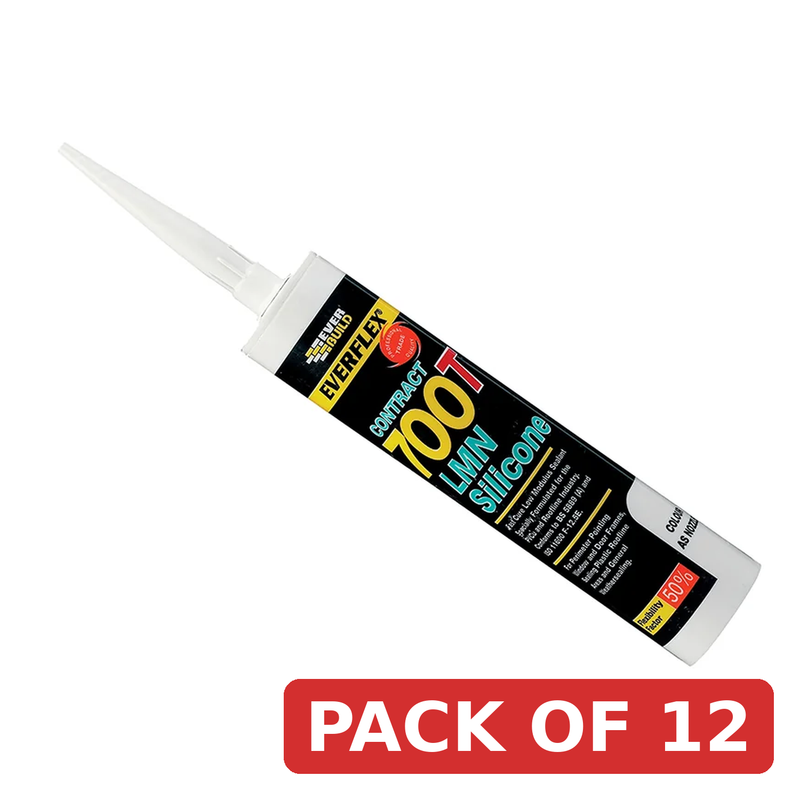 Everbuild Sika LMN Silicone 700T White 300ml - 486161