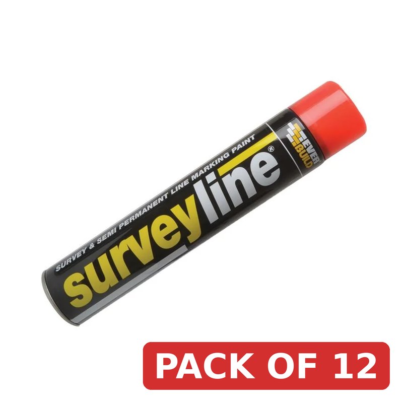 Everbuild Sika Survey Line® Marker Spray Red 700ml - 490213