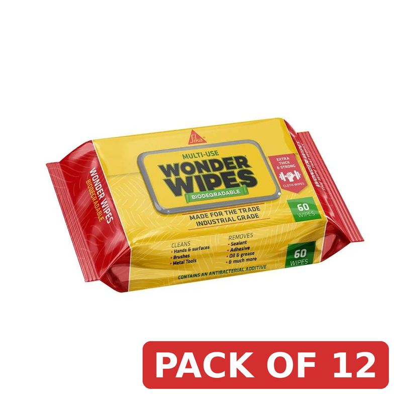 Everbuild Sika Wonder Wipes Biodegradable x 60 - 780111