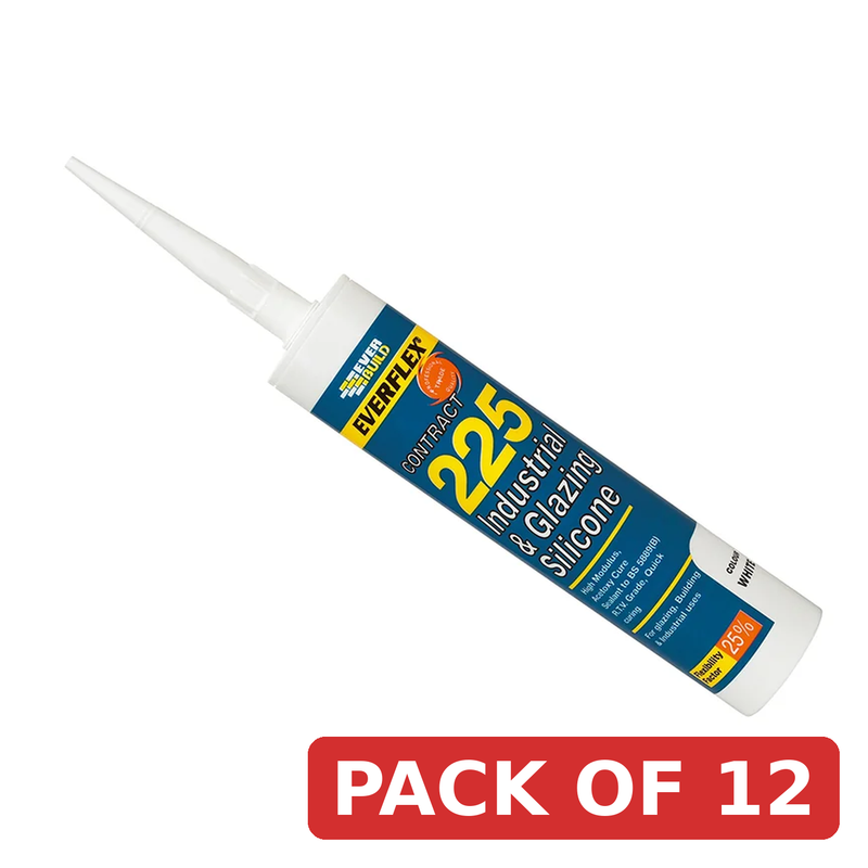 Everbuild Sika Everflex® 225 Industrial & Glazing Silicone Brushed Steel